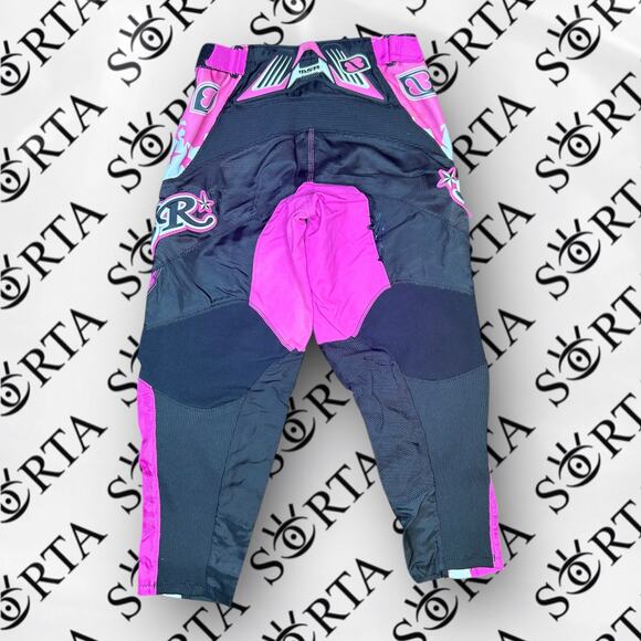 Y2K Pink Motocross ATV MSR Starlet Pants Racing Performance Gear Womens Size 7/8 - Picture 2 of 14